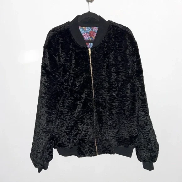 JoyRich Reversible Puffer Jacket Oversized floral​​​​​